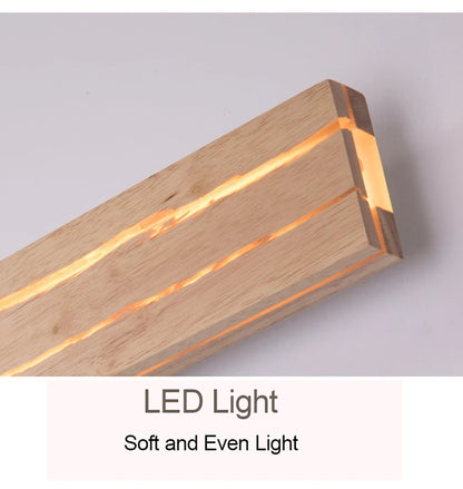 Nordic Wood LED Wall Sconce - Modern Rustic Charm