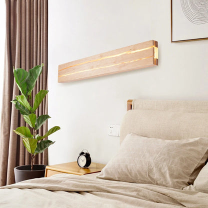 Nordic Wood LED Wall Sconce - Modern Rustic Charm