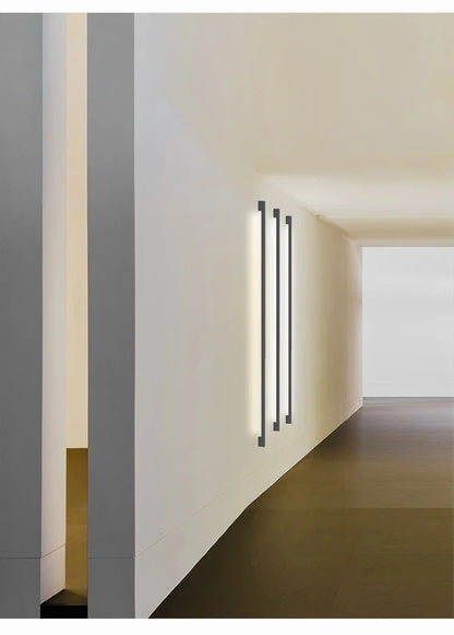 Black Strip Wall Lamp - Modern Bar Shape Lighting