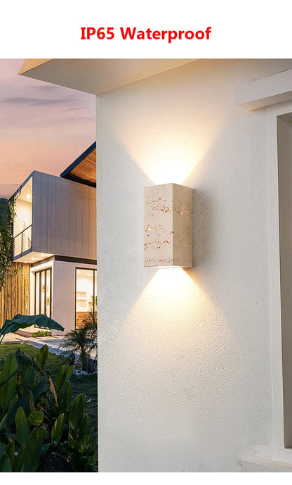 SquareStone Waterproof Outdoor Wall Sconce Light