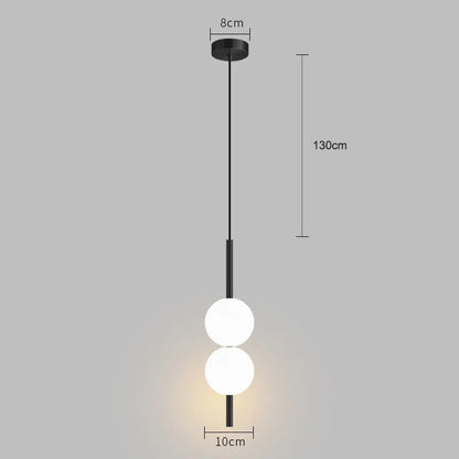 Glass Globe Bedside Pendant