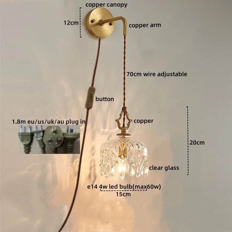 LuxCrystal LED Wall Sconce - Elegant Home Illumination