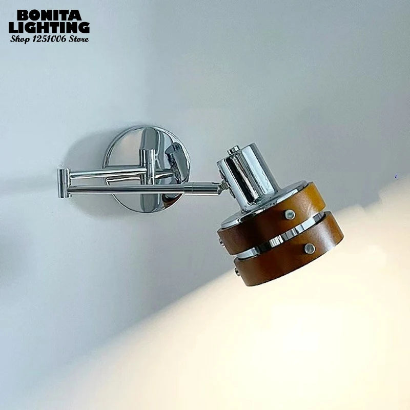 Retro Walnut Wall Sconces