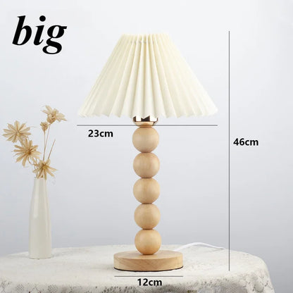 Nordic Glow: Minimalist Wooden Desk Lamp