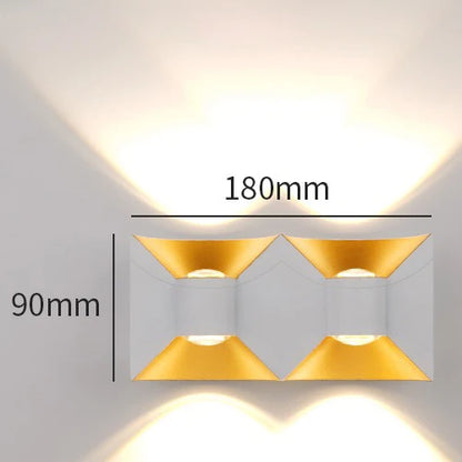 AluGlow Waterproof LED Porch Wall Sconce