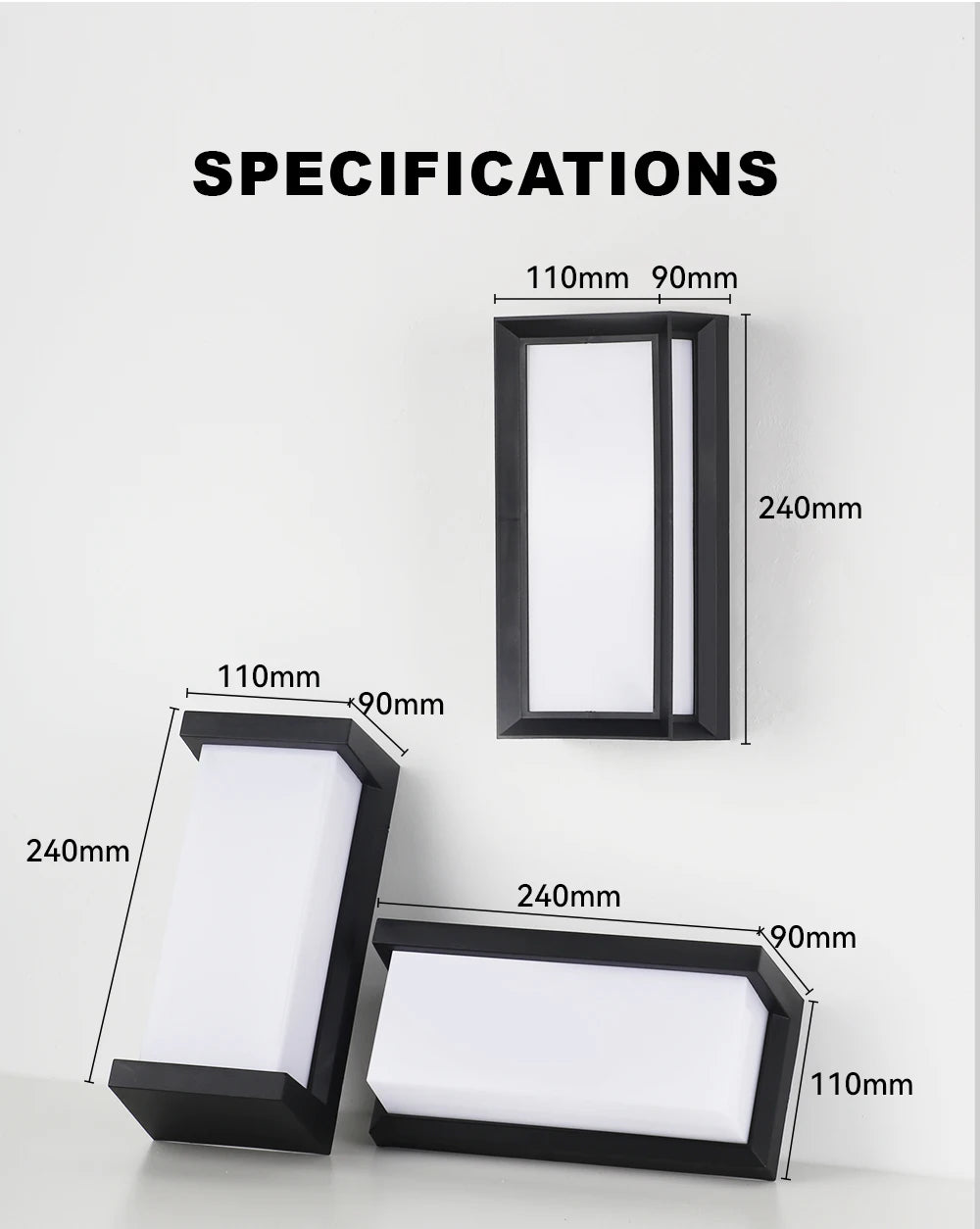Waterproof LED Wall Sconce - 24W