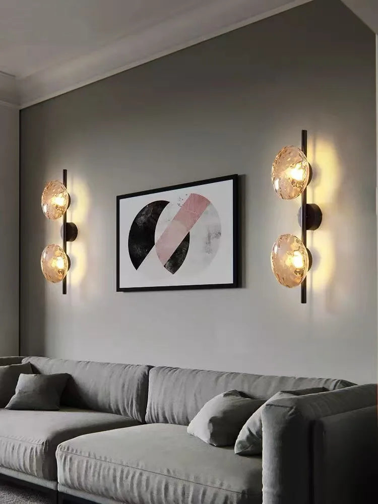 Glass Glow Sconce - Modern LED Wall Light