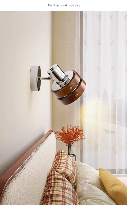 Retro Walnut Wall Sconces