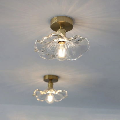 Lotus Glow: Nordic Ceiling Lamp for Porch & Foyer