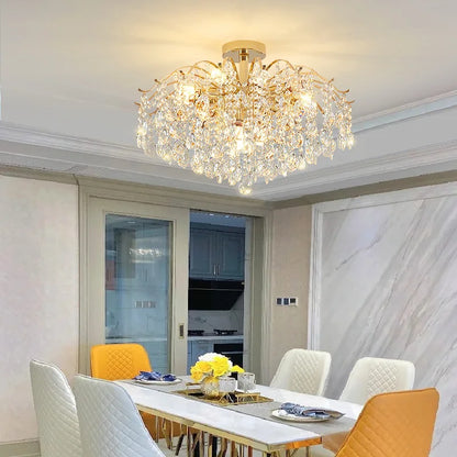 Gold Crystal Chandelier