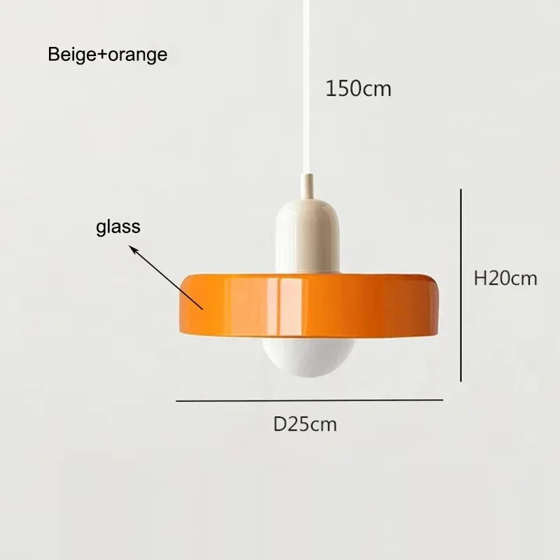 Nordic Retro Glass Pendant