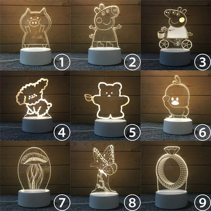 Cartoon 3D LED Lamp