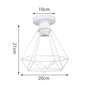 Retro Loft LED Ceiling Lamp - Vintage Charm