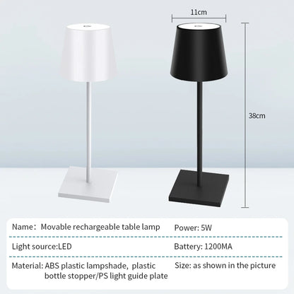 GlowSphere: Rechargeable Touch Dimmable LED Lamp