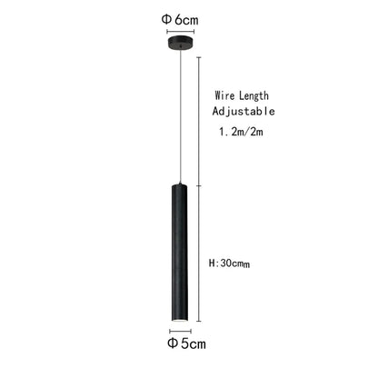 Aluminum Tube Pendant Light