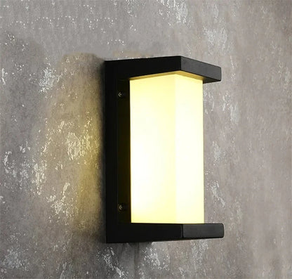 Modern Black LED Outdoor Wall Sconce