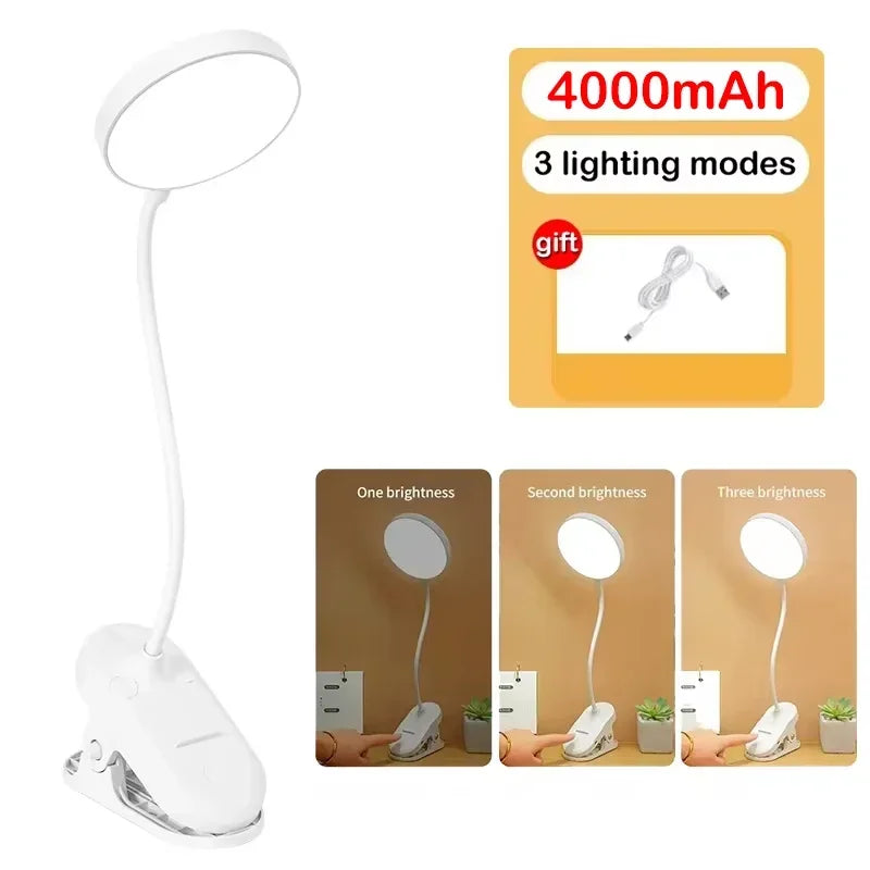Clip-On Rechargeable Desk Lamp