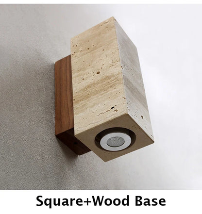 Travertine Wabi-Sabi Sconce