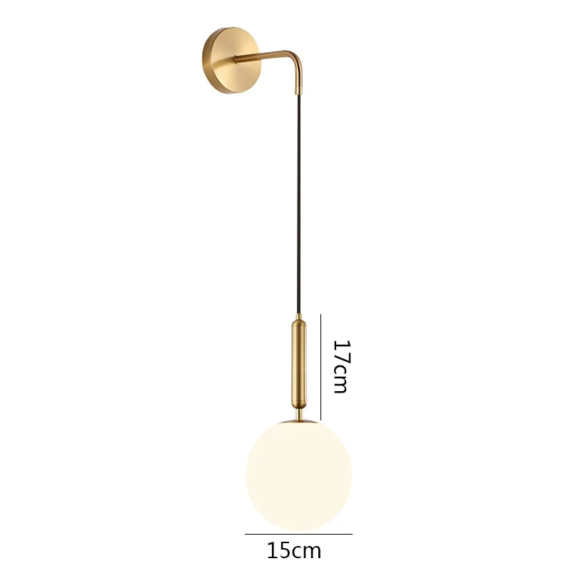 ASANZUO Glass ball Wall Lamps