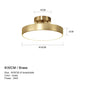 Brass Glow: Modern LED Chandelier Fixture