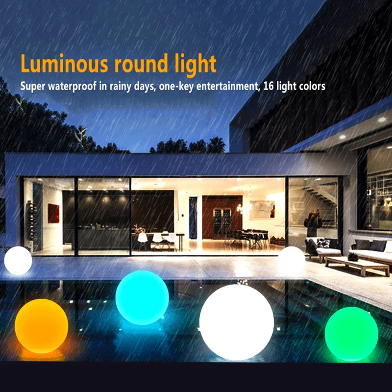 GlowSphere: Romantic Solar Round Ball Light