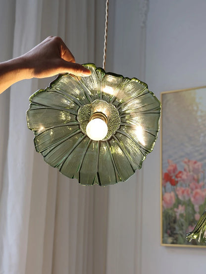 IWHD Nordic Vintage Copper Glass LED Pendant Light Fixtures