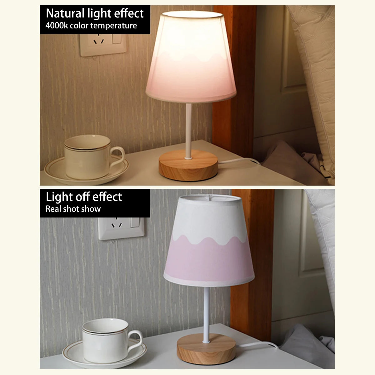 Wooden Nightlight Desk Lamp