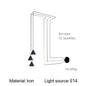 GeoLine Mini Cone Ceiling Light