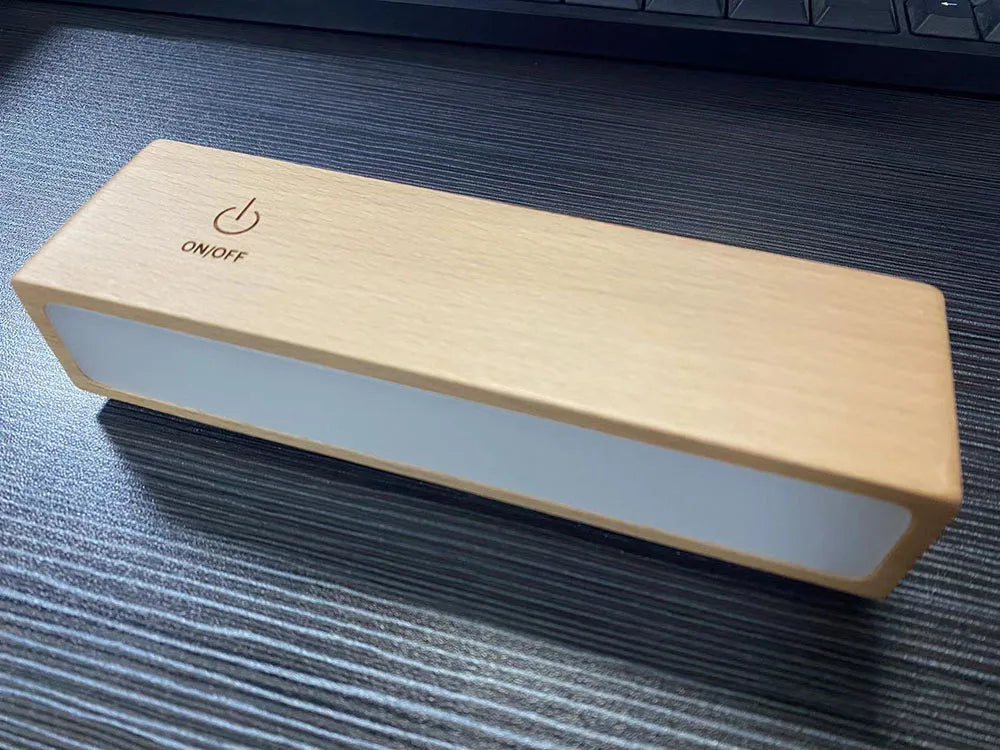 WoodGlow 360° Rechargeable Dimmable Wall Sconce