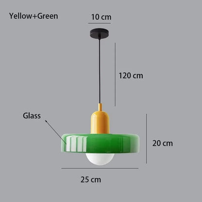 Nordic Retro Glass Pendant