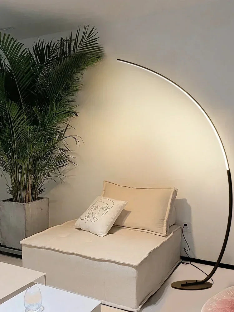 Nordic LED Corner Light Arc RGB Floor Lamps