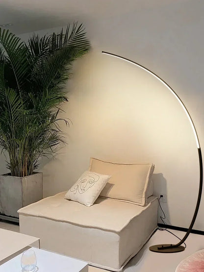 Nordic LED Corner Light Arc RGB Floor Lamps