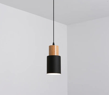 Wood and Metal Mini Pendant