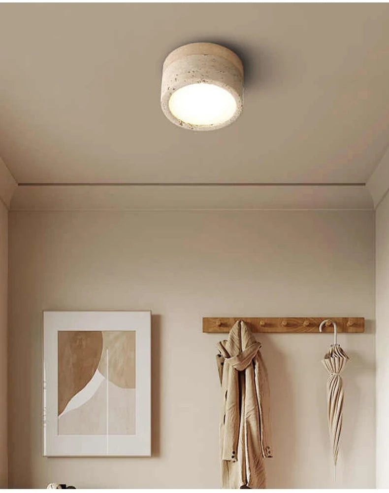 Travertine Wall and Ceiling Light