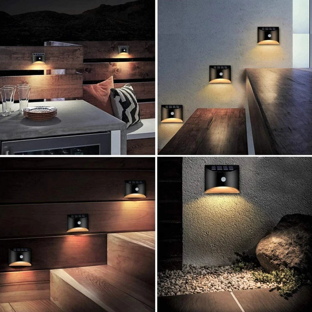 Sunlit Sconce: Waterproof Solar Wall Light