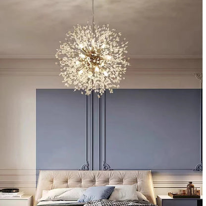 Dandelion Crystal LED Pendant