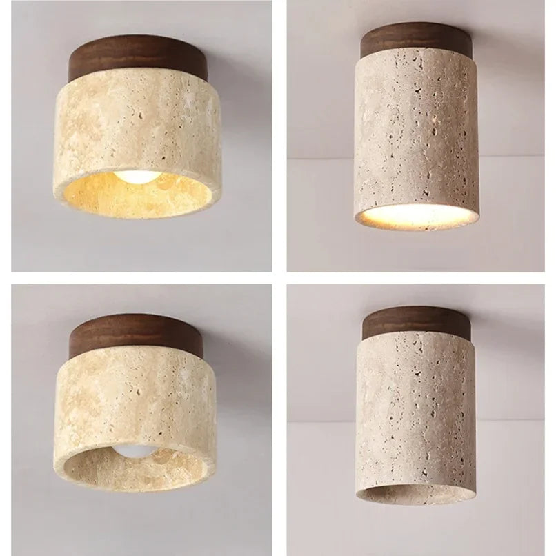 Travertine Sky Lamp