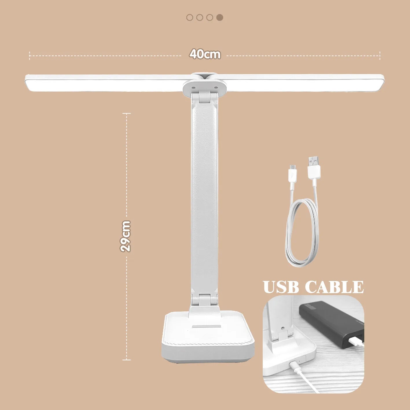 LED Desk Lamp USB Rechargeable