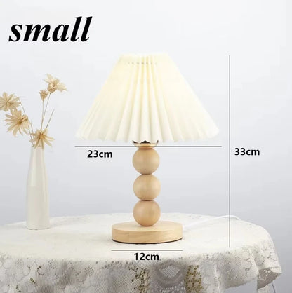 Nordic Glow: Minimalist Wooden Desk Lamp