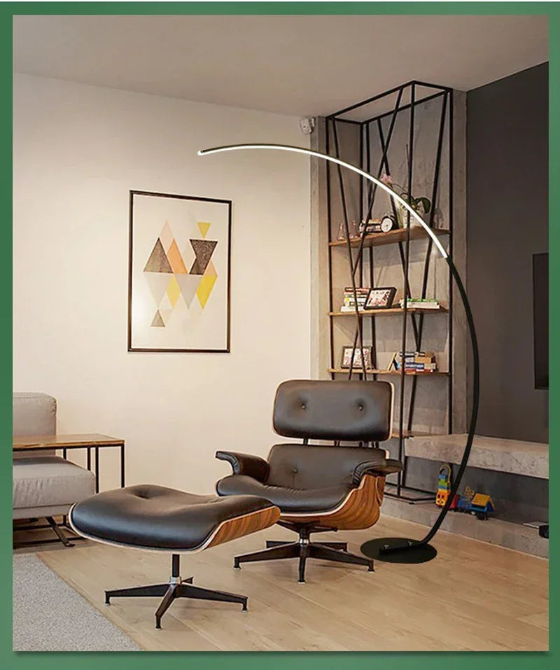 Nordic LED Corner Light Arc RGB Floor Lamps