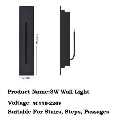 GlowStep LED Recessed Wall Sconce Light