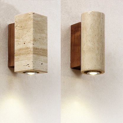 Travertine Wabi-Sabi Sconce