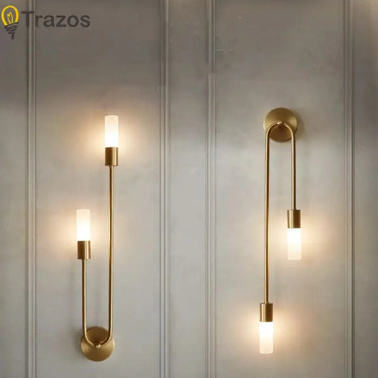 NordicLux Black Gold LED Wall Lamp
