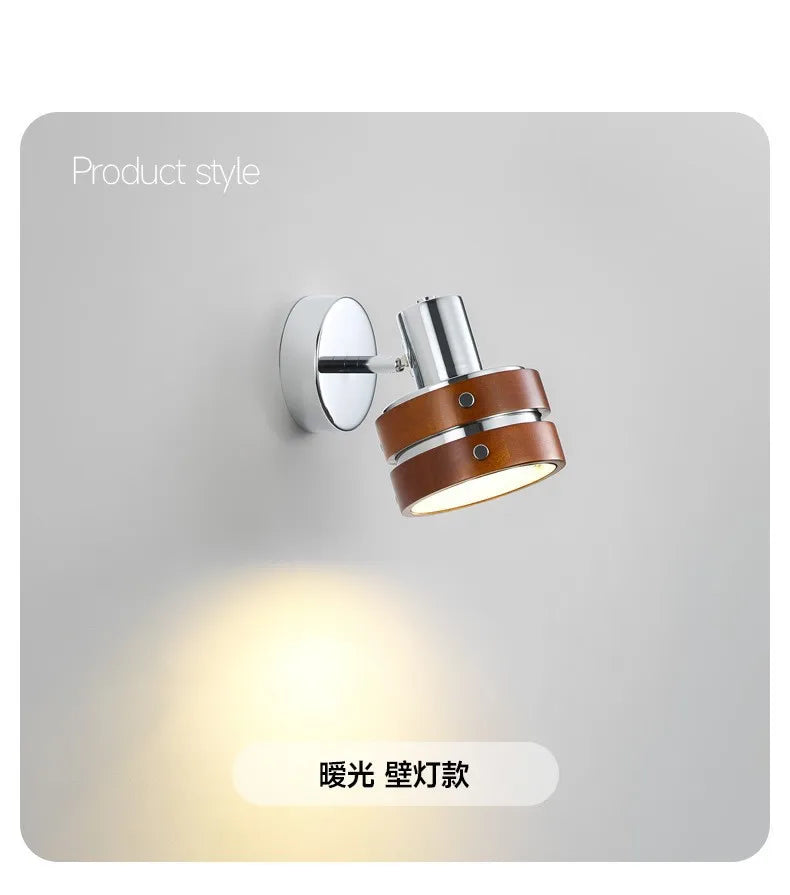 Retro Walnut Wall Sconces