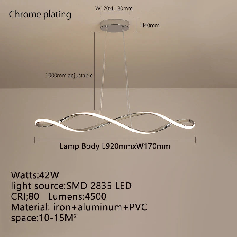 LED REmote CHANDELIER - MODERN & DIMMABLE