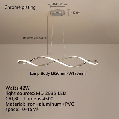 LED REmote CHANDELIER - MODERN & DIMMABLE