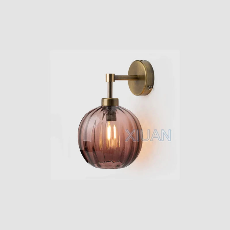 Amber Smoke Wall Sconces