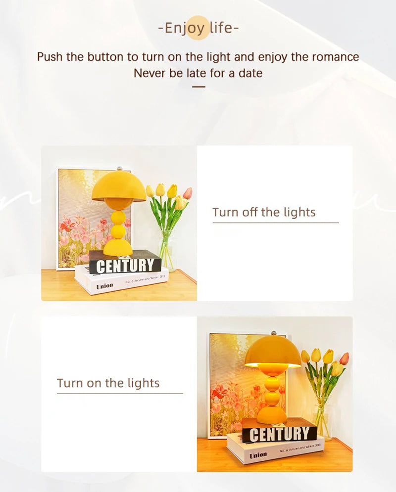 Nordic Glow Dimmable LED Table Lamp - Home Decor