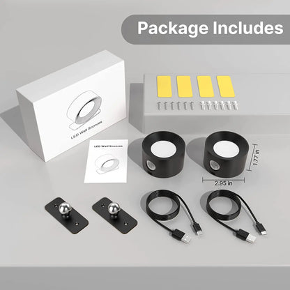 Rechargeable Touch Wall Sconce
