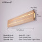 Nordic Wood LED Wall Sconce - Modern Rustic Charm